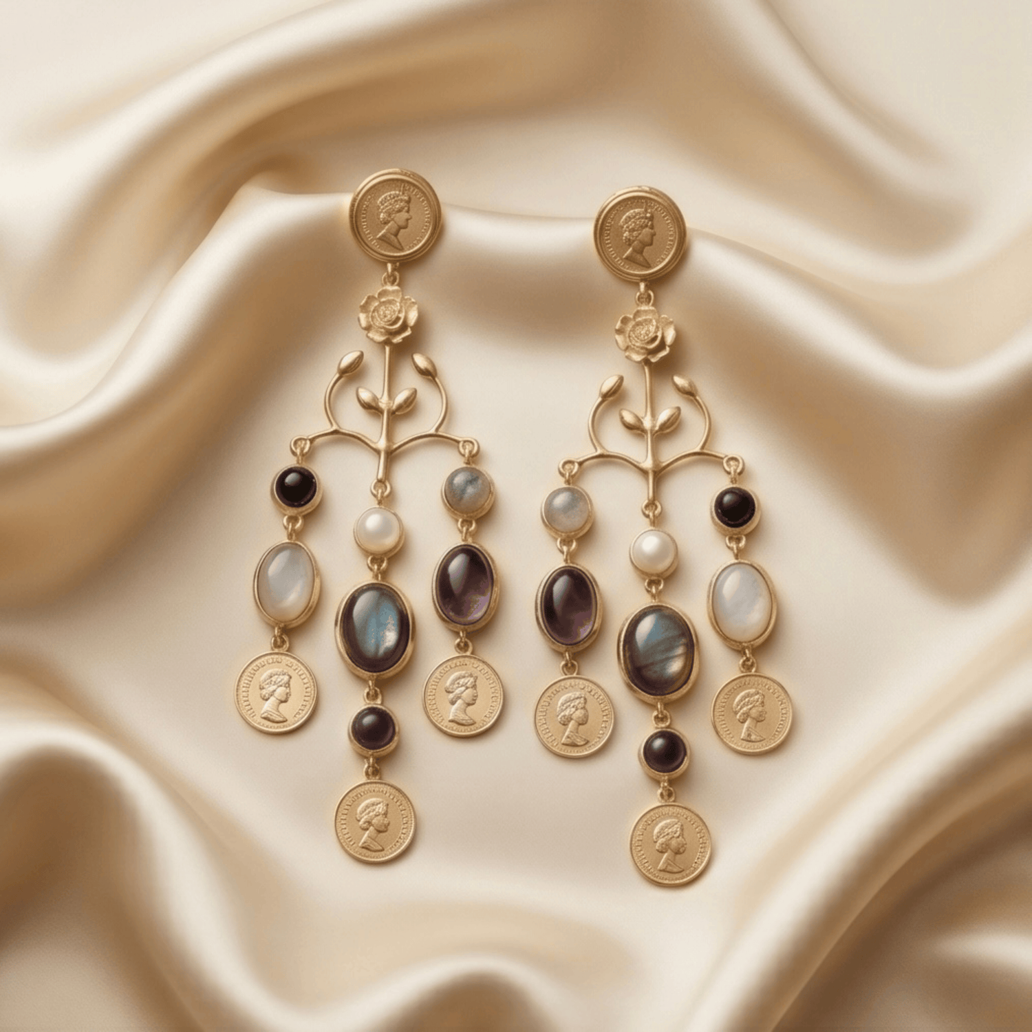 Manira Amethyst Cascade Earrings