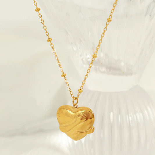 Gold-Plated Anti Tarnish Hug Pendant