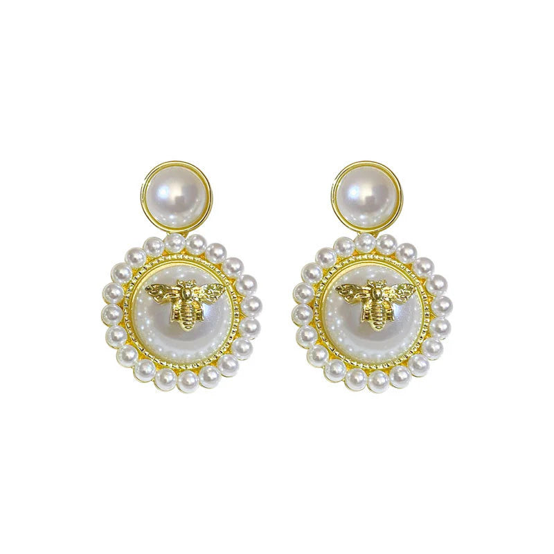 Small Chanel style earrings