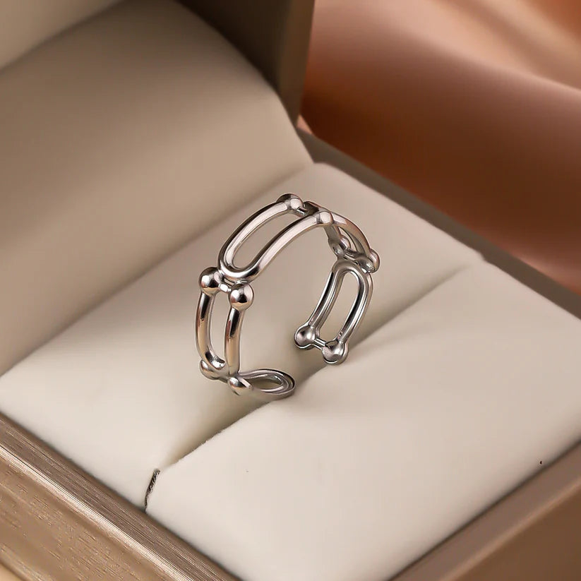 Rectangle Ring - Silver