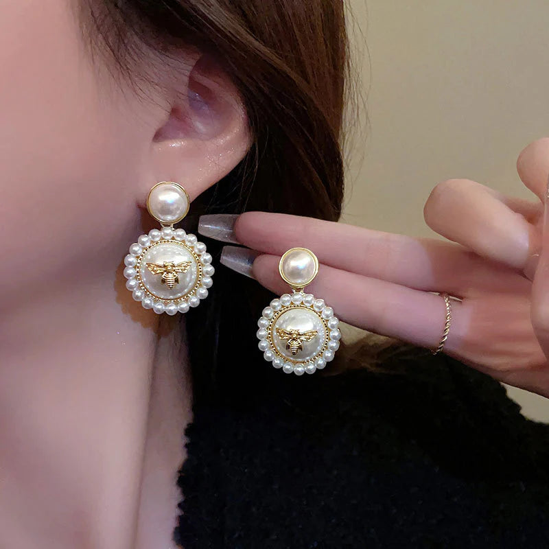 Small Chanel style earrings