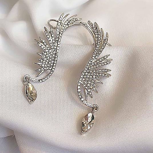 Angel Wings Elf Water Drop Ear Clip - Aurvi