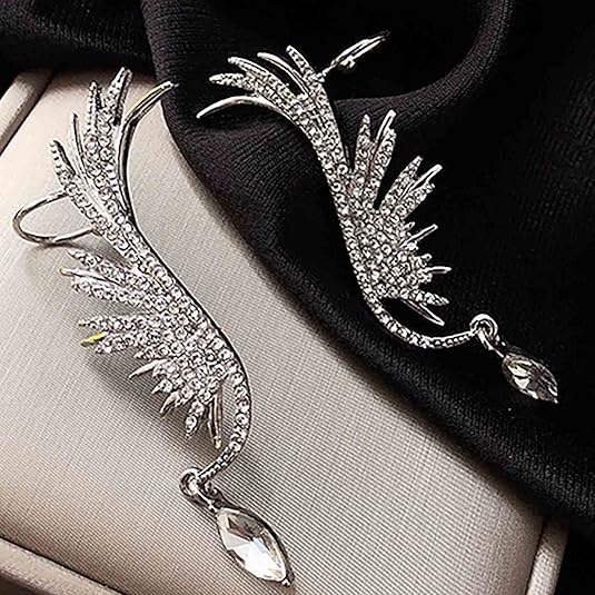Angel Wings Elf Water Drop Ear Clip - Aurvi