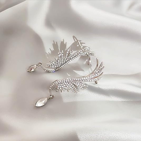 Angel Wings Elf Water Drop Ear Clip - Aurvi