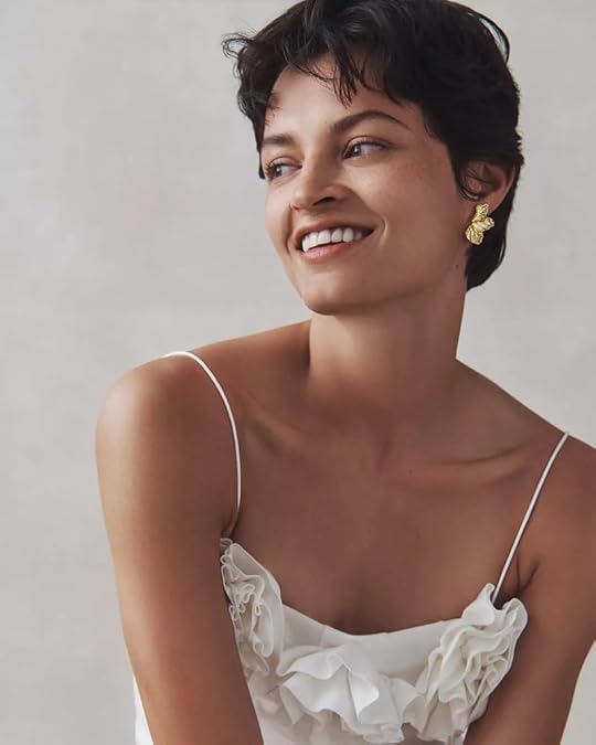 Anti Tarnish Half Flower Earring - Aurvi