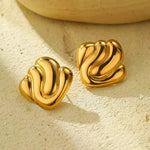 Anti Tarnish New Style Square Earring - Aurvi