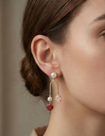 Avira Arch Drop Earrings - Aurvi