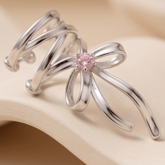Bow Clip-on Earcuff