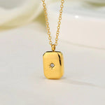 Gold - Plated Anti Tarnish Gold - Toned Star themed Geometric Pendant - Aurvi
