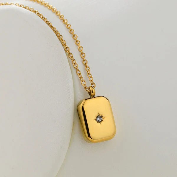 Gold - Plated Anti Tarnish Gold - Toned Star themed Geometric Pendant - Aurvi