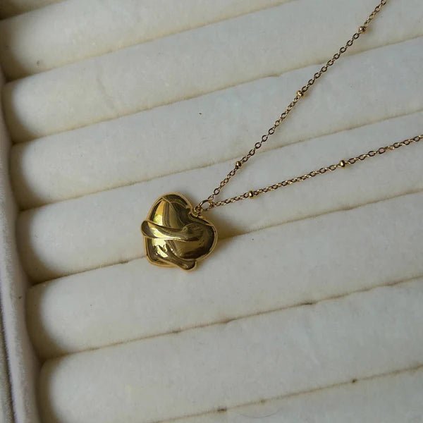 Gold - Plated Anti Tarnish Hug Pendant - Aurvi