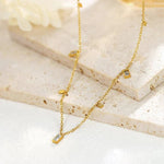 Gold Plated Stainless Steel Anti Tarnish Gold - Toned Geometric Necklace For Women - Aurvi
