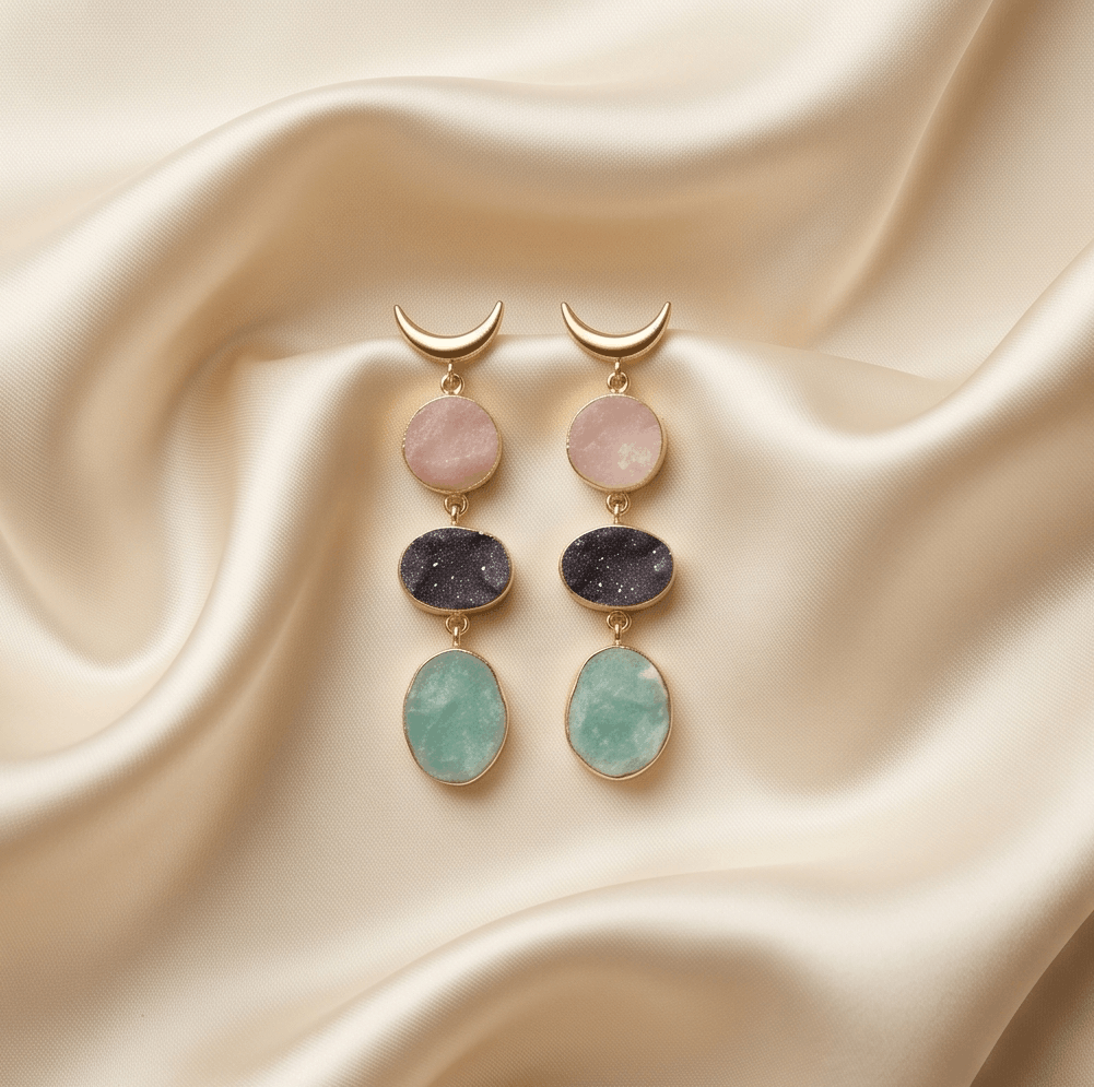 Nirva Moon drop Earrings