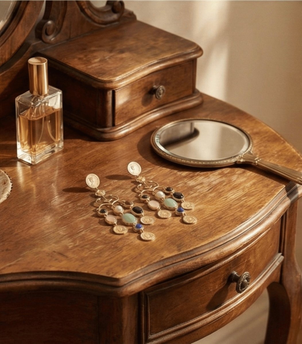 Manira Amazonite Cascade Earrings - Aurvi