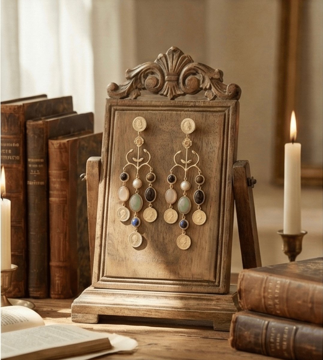 Manira Amazonite Cascade Earrings - Aurvi