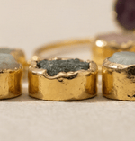 Manira Amethyst Halo Earrings - Aurvi