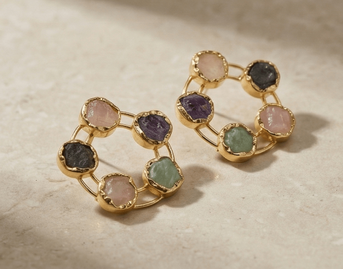 Manira Circlette Earrings - Aurvi