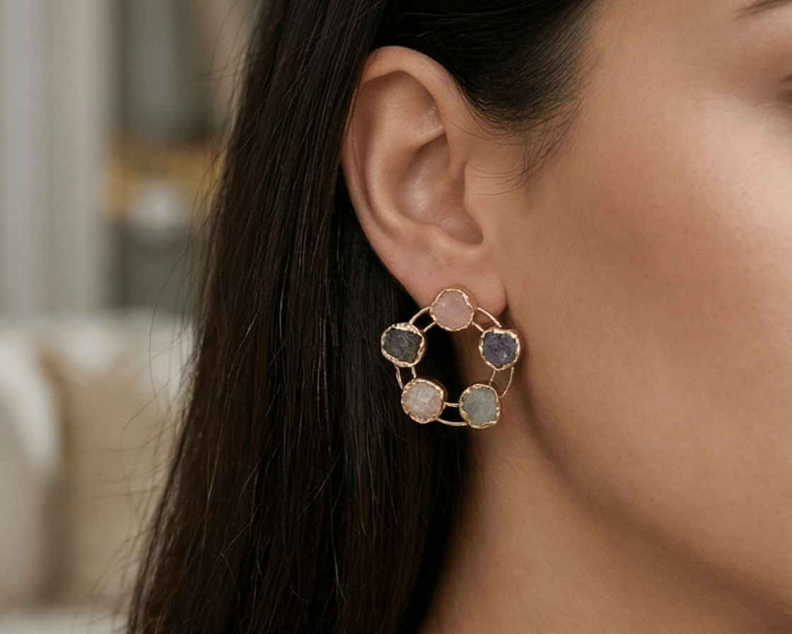 Manira Circlette Earrings - Aurvi