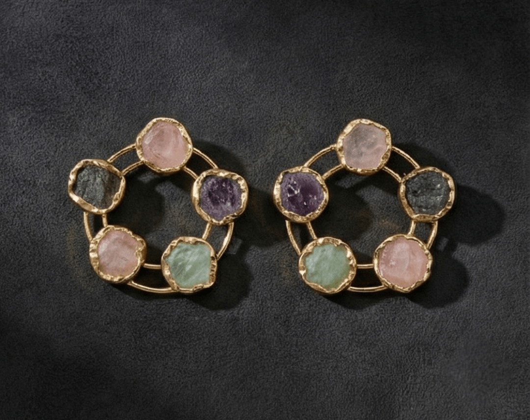 Manira Circlette Earrings - Aurvi