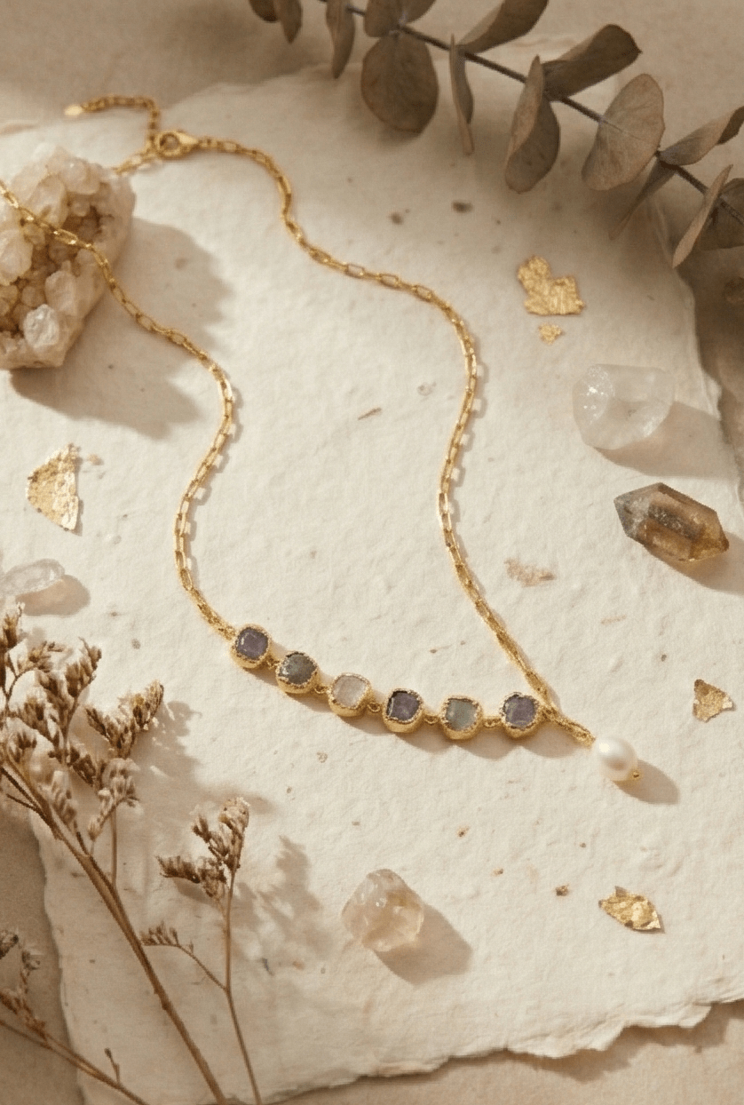 Manira Flowline Necklet - Aurvi