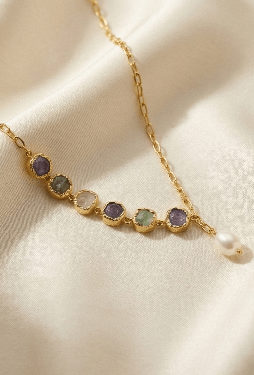 Manira Flowline Necklet - Aurvi