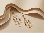 Manira Moonstone Cascade Earrings - Aurvi