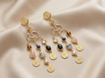 Manira Moonstone Cascade Earrings - Aurvi