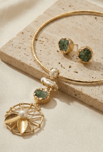 Mriga Carnelian Flowline Choker Set - Aurvi