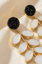 Nishka Leaf Drop Earrings - Aurvi