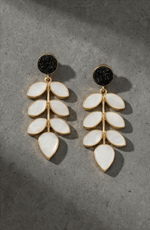 Nishka Leaf Drop Earrings - Aurvi