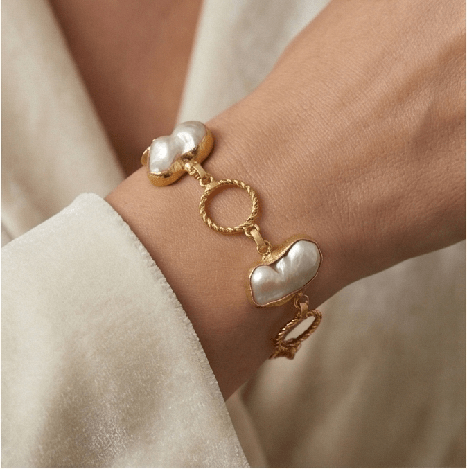 Niva Baroque Pearl Bracelet - Aurvi