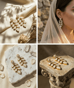 Niva Leaf Drop Earrings - Aurvi