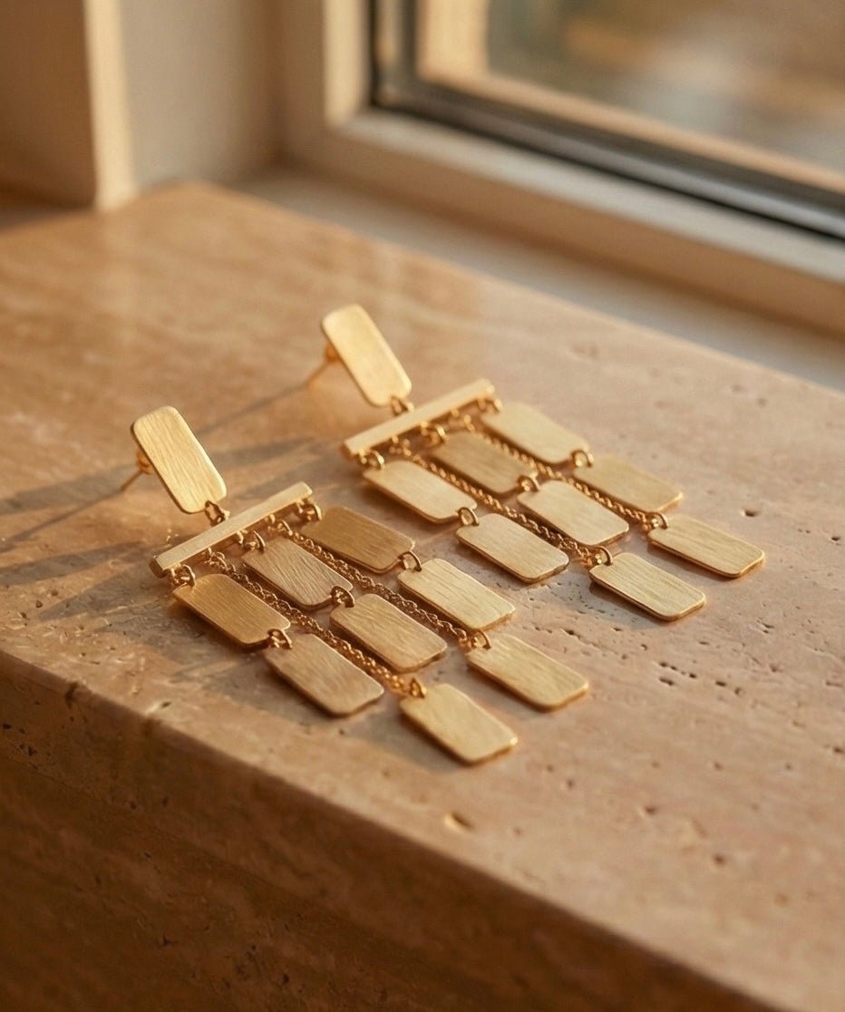 Riti Chandelier Earrings - Aurvi