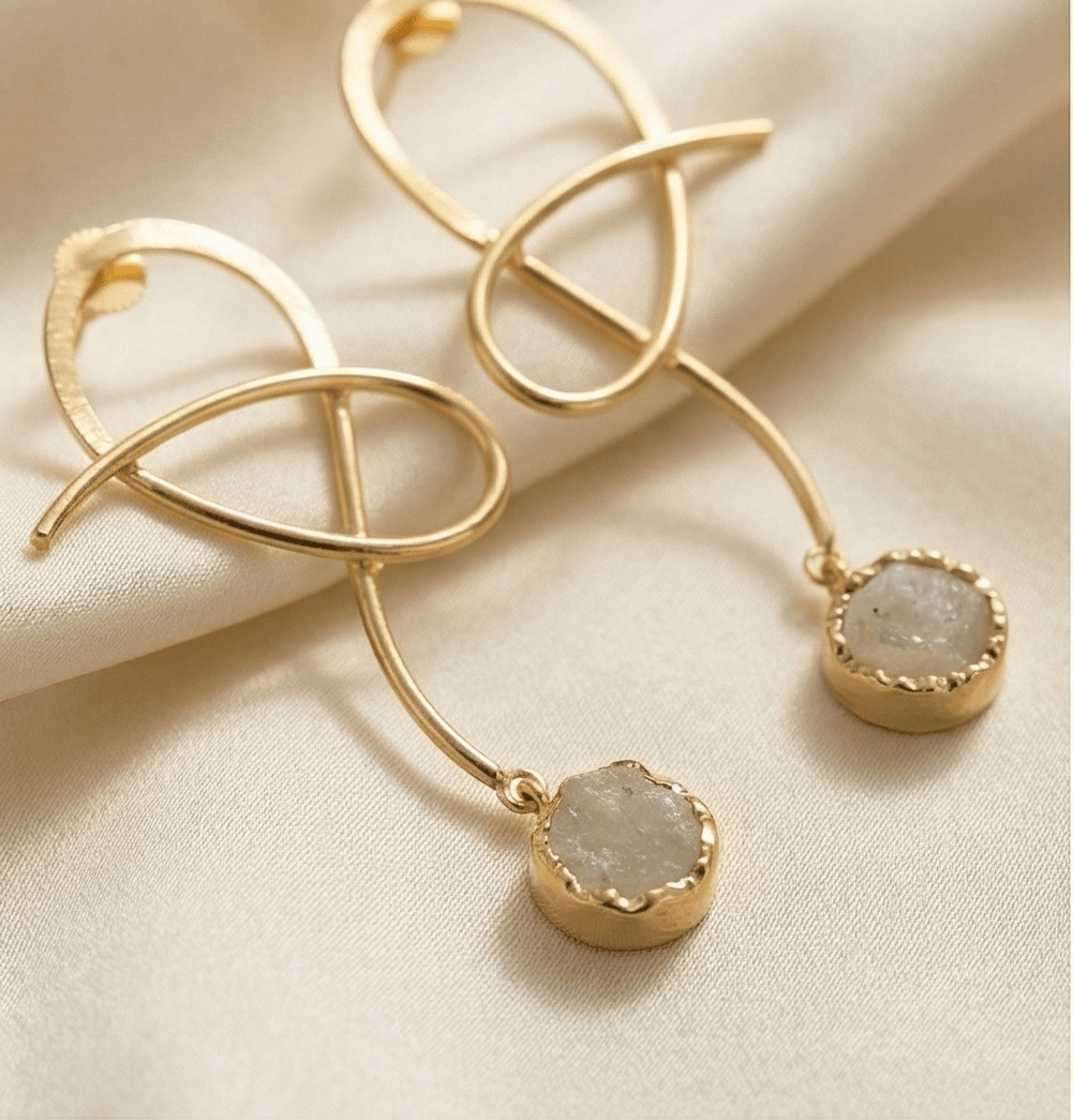 Shulaya Aventurine Helix Earrings - Aurvi