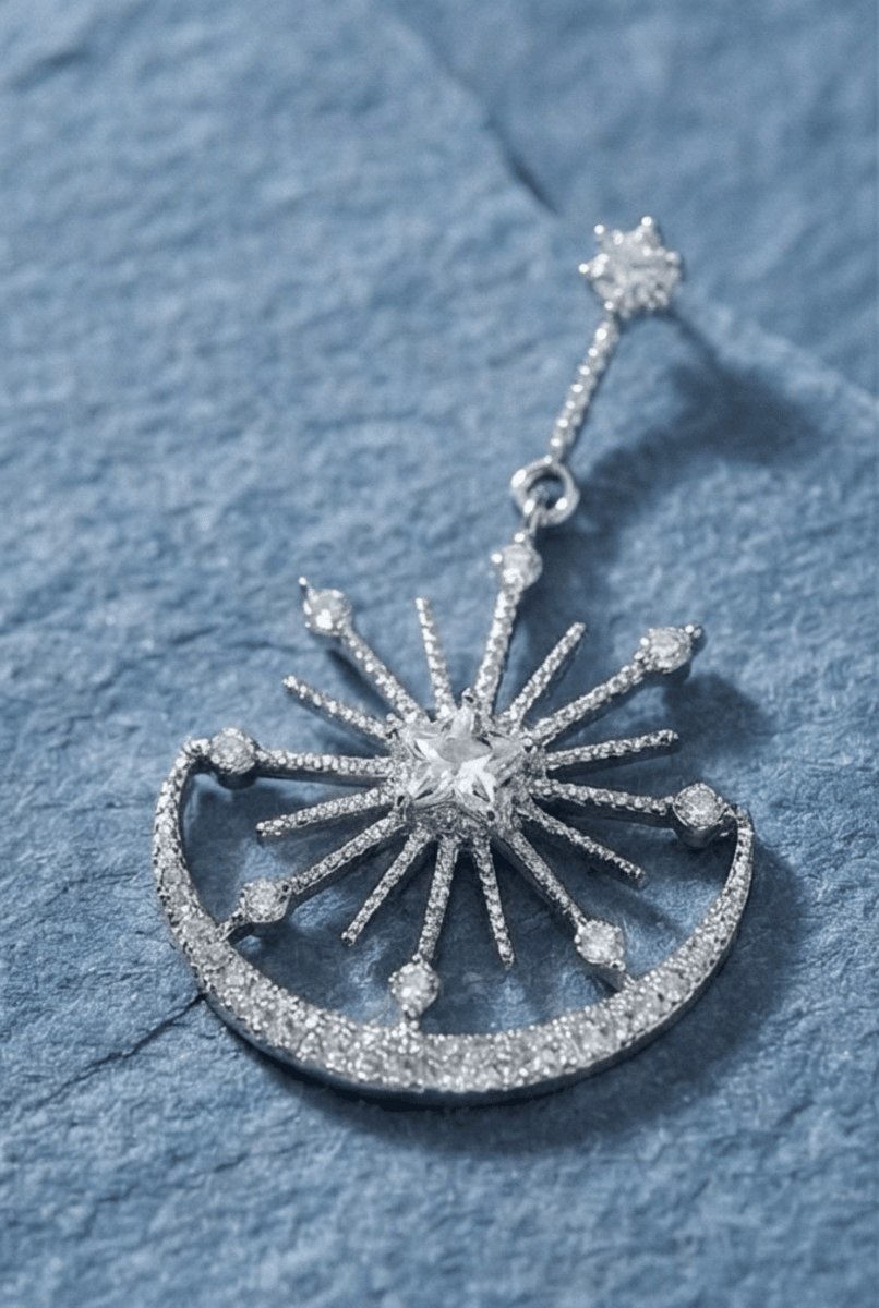 Silver Plated Anti Tarnish Constellation Earrings - Aurvi