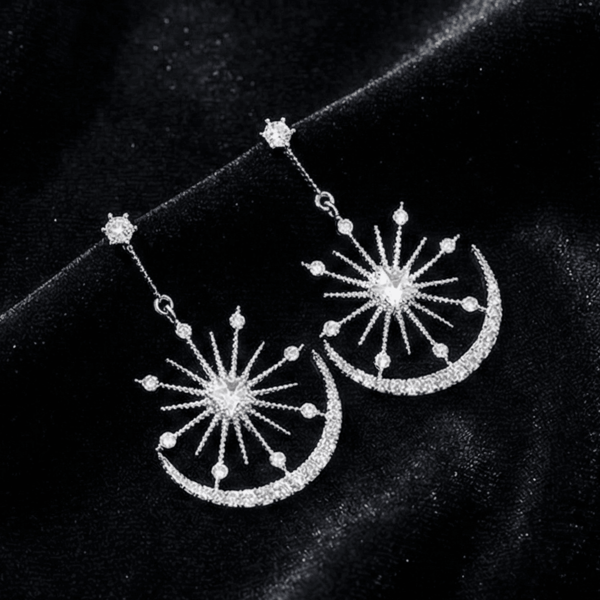 Silver Plated Anti Tarnish Constellation Earrings - Aurvi