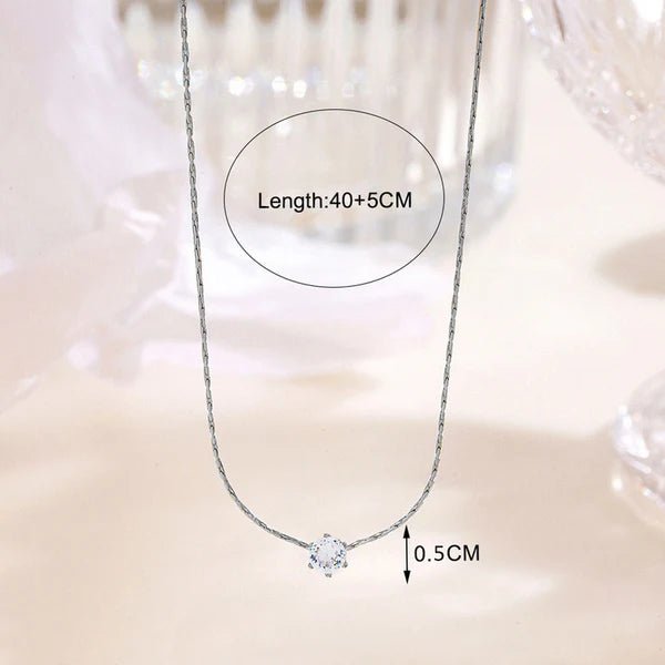 Silver Plated Stainless Steel Anti Tarnish Stone Studded Hexagonal Pendant - Aurvi