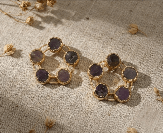 Viona Circlette Earrings - Aurvi