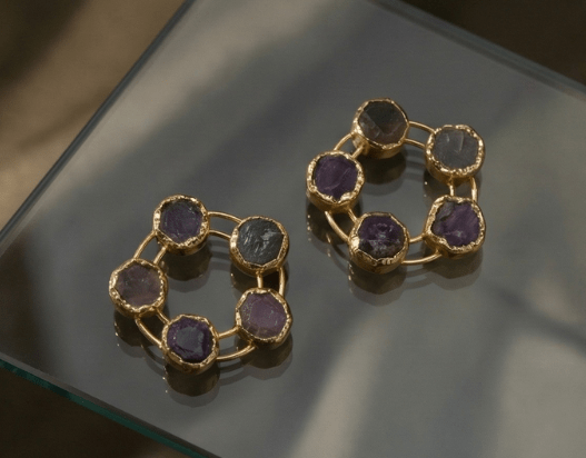 Viona Circlette Earrings - Aurvi