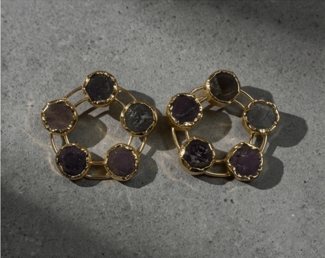Viona Circlette Earrings - Aurvi