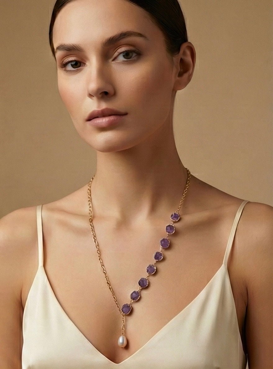 Viona Flowline Necklet - Aurvi