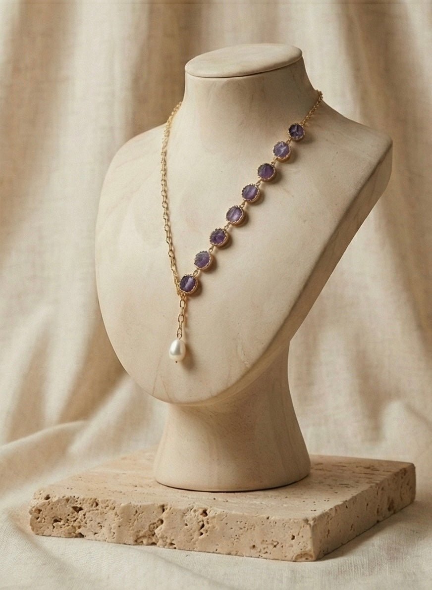 Viona Flowline Necklet - Aurvi