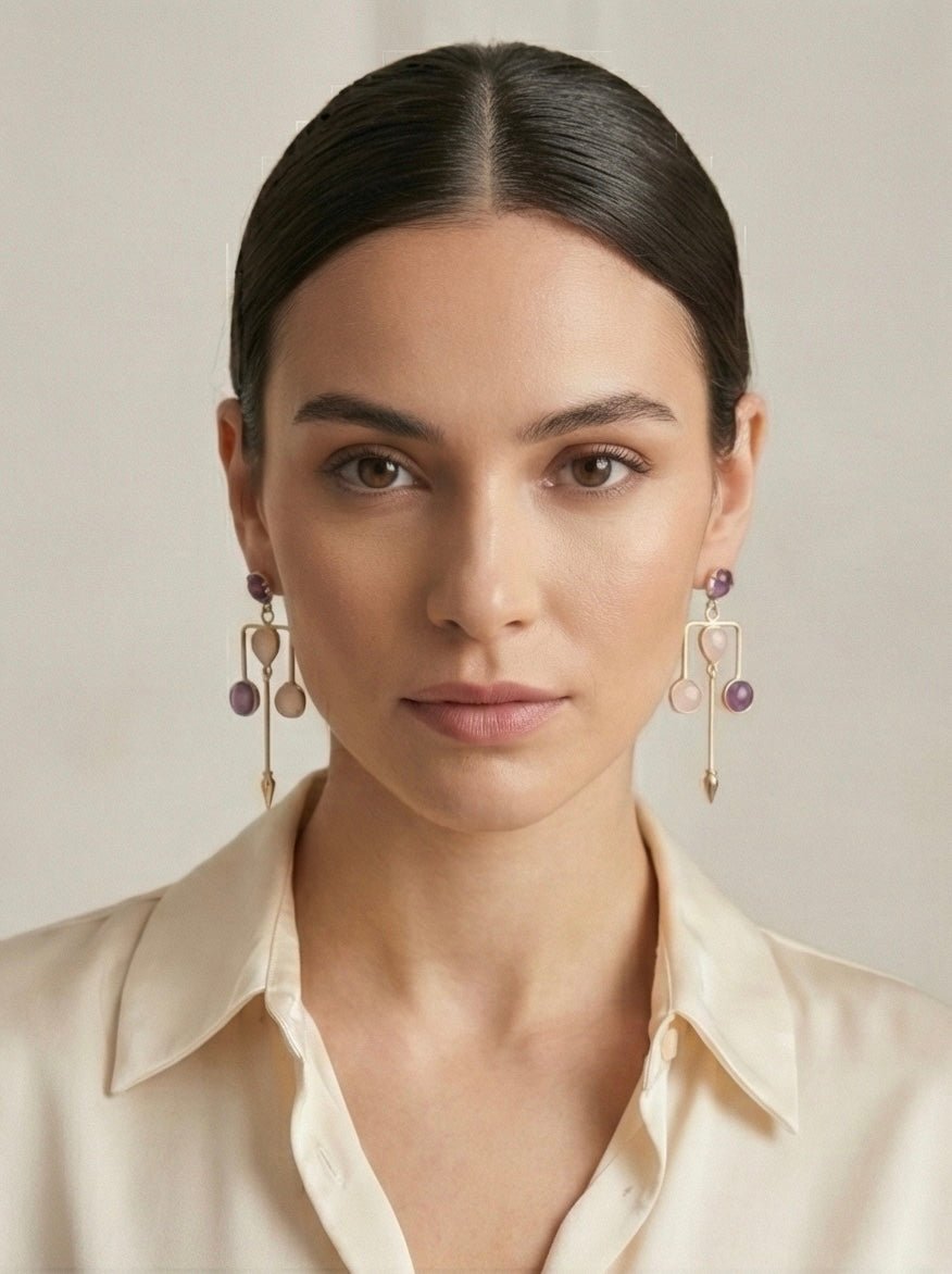 Viona Stiletto Earrings - Aurvi