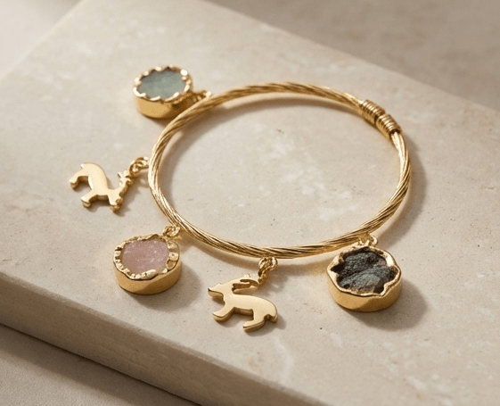 Vivara Antler Charm Bracelet - Aurvi