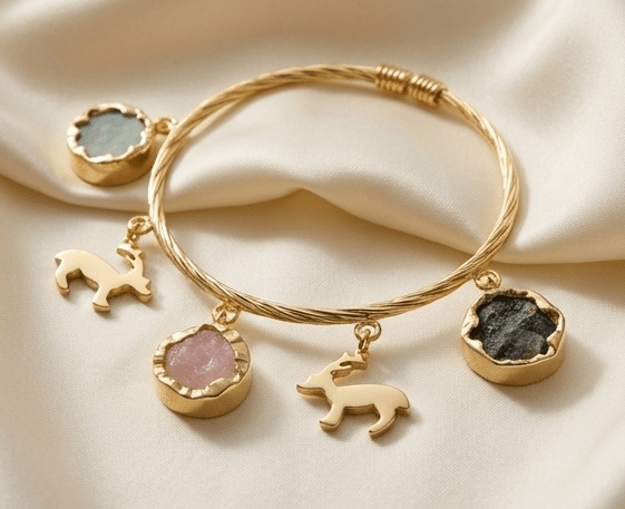 Vivara Antler Charm Bracelet - Aurvi