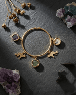 Vivara Aventurine Cat Charm Bracelet - Aurvi