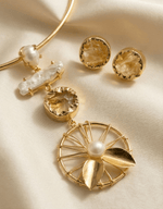 Zarya Carnelian Flowline Choker Set - Aurvi